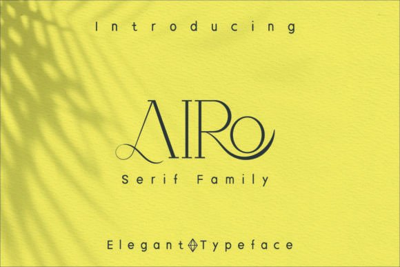 Airo: The Elegant Slab Serif Typeface for Modern Editorial Design