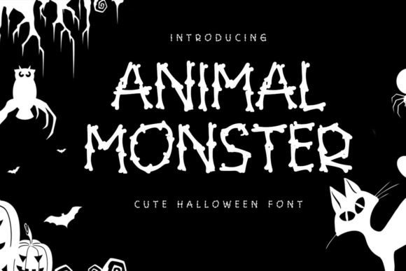 Animal Monster: A Spooky Typeface for Editorial Design