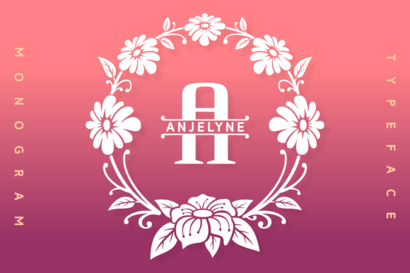 Anjelyne: The Floral Monogram Typeface for Elegant Branding