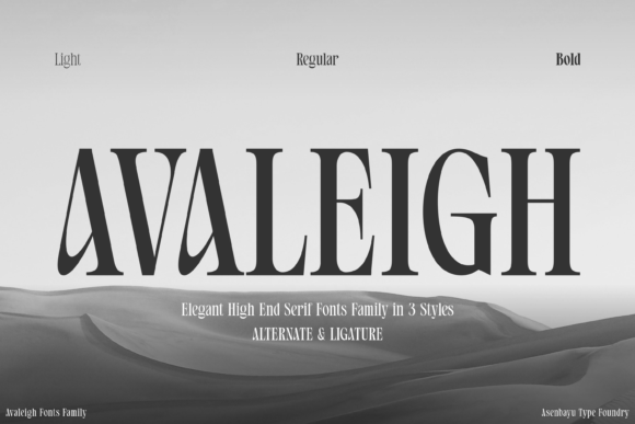 Avaleigh: A Refined Serif for Modern Editorial Design