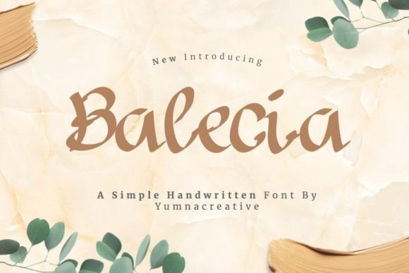 Balecia Handwritten Font for Elegant Web Design