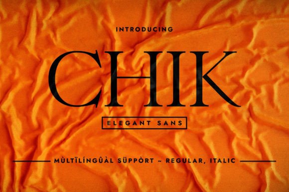Chik: The Elegant Serif Font for Handmade Labels and Branding
