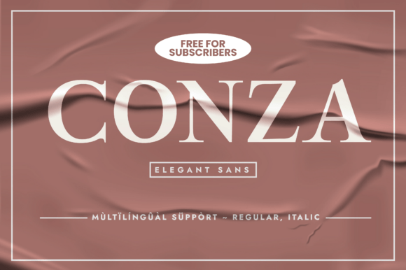 Conza Typeface: A Minimalist Serif for Elegant Web Design
