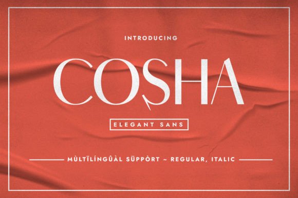 Cosha: The Minimalist Sans Serif Typeface for Modern Web Design