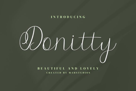 Donitty: A Handwritten Typeface for Authentic Brand Identity