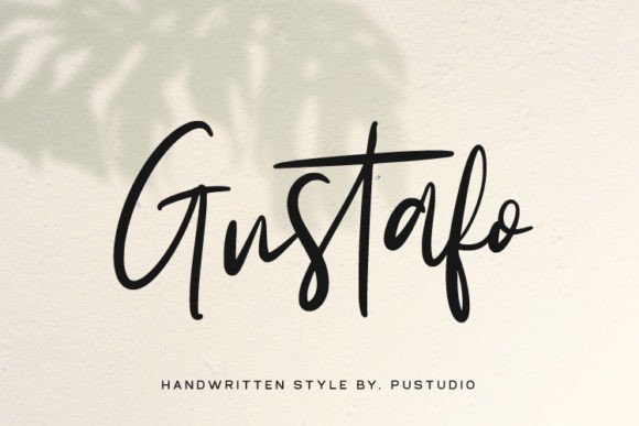Gustafo: The Handwritten Script Font for Luxurious Brand Identity