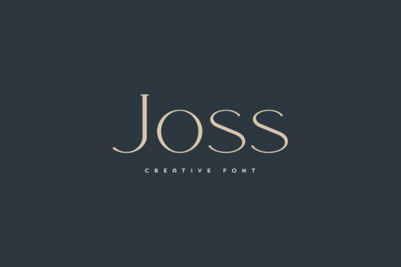 Joss: The Premium Serif Font for Distinct Brand Campaigns