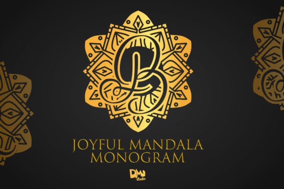 Joyful Mandala Monogram: The Perfect Font for Your Brand Identity