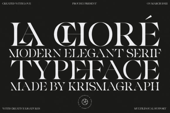 La Chore: The Elegant Serif Font for Polished Small Business Branding