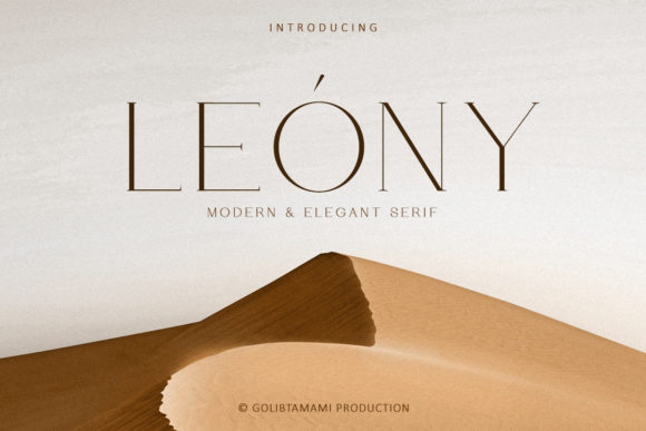 Leony: The Elegant Serif Typeface That Elevates Your Campaign Design