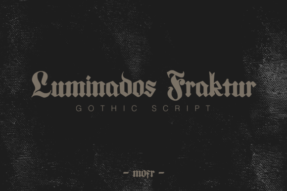 Luminados Fraktur: A Premium Blackletter Typeface for Handmade Creators