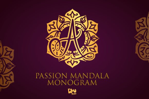 Passion Mandala Monogram: A Premium Decorative Typeface for Web & Branding