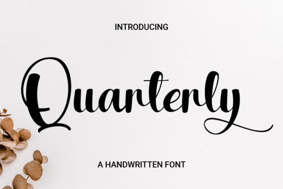 Quarterly Typeface Review: A Timeless Handwritten Font for Elegant Branding