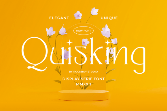 Quisking: The Elegant Serif Font for Polished Brand Identity