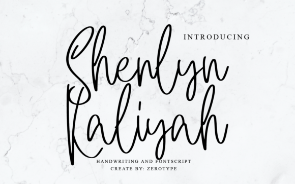 Sherlyn Kaliyah: The Elegant Script Font for Handmade Brands