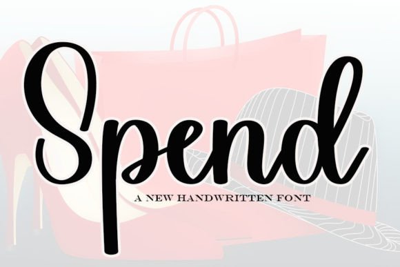 Spend Handwritten Font: Elegant Script for Crafts and Labels