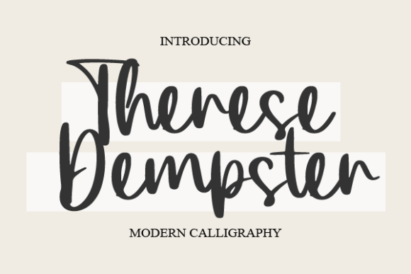 Therese Dempster: The Elegant Handwritten Font for Crafters and Sellers
