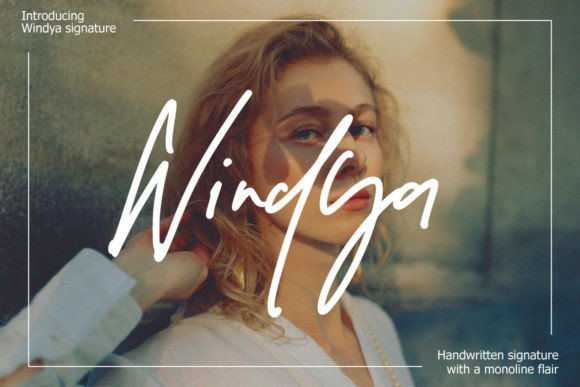Windya Typeface: A Refined Handwritten Font for Elegant Branding