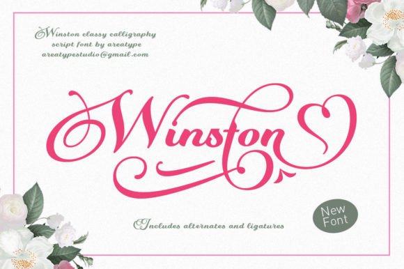 Winston: A Timeless Script Font for Editorial Design